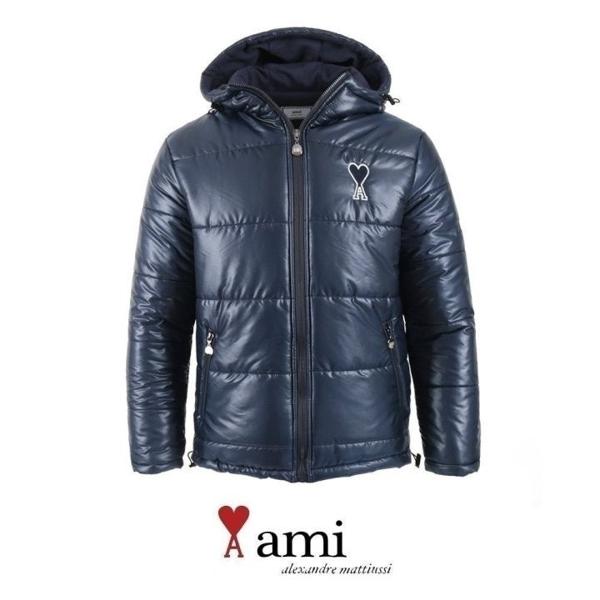 아* 로고 패치 후드 패딩