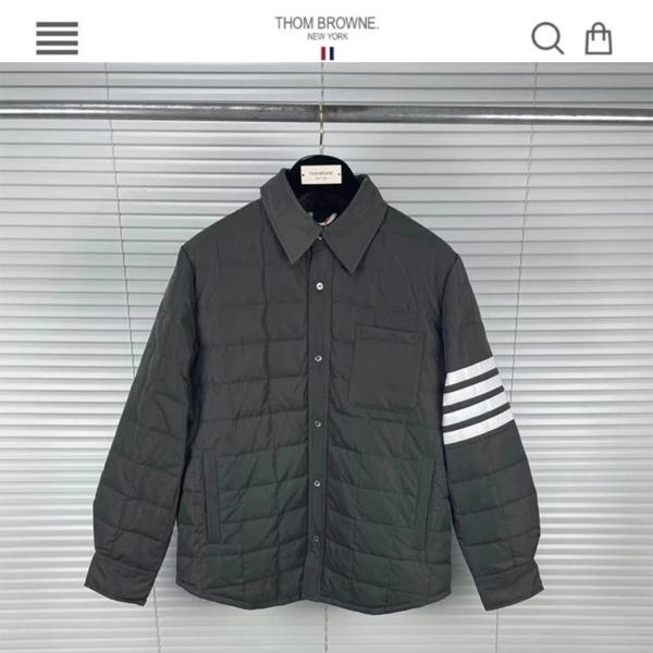 톰* 수입고급 사선완장 다운 자켓 진그레이