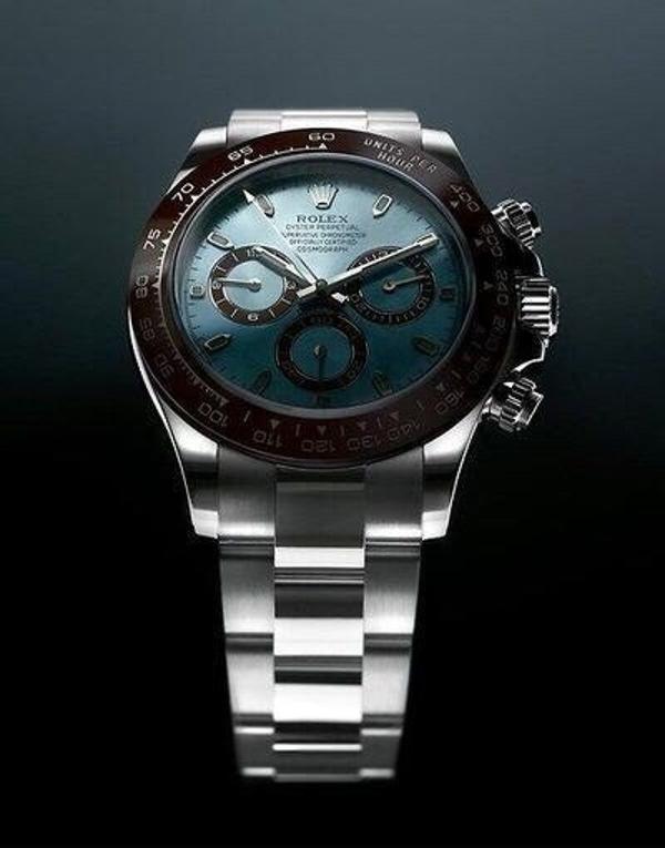 로** 데이토나 플래티넘 아이스블루다이얼