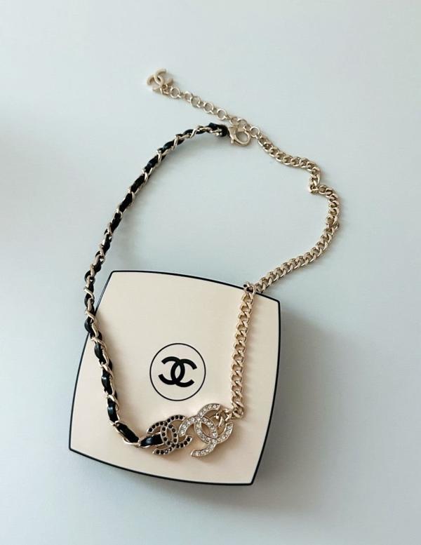 샤* 메탈 레더 초커