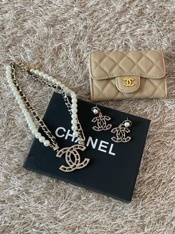 샤* 제니 레더 목걸이 귀걸이