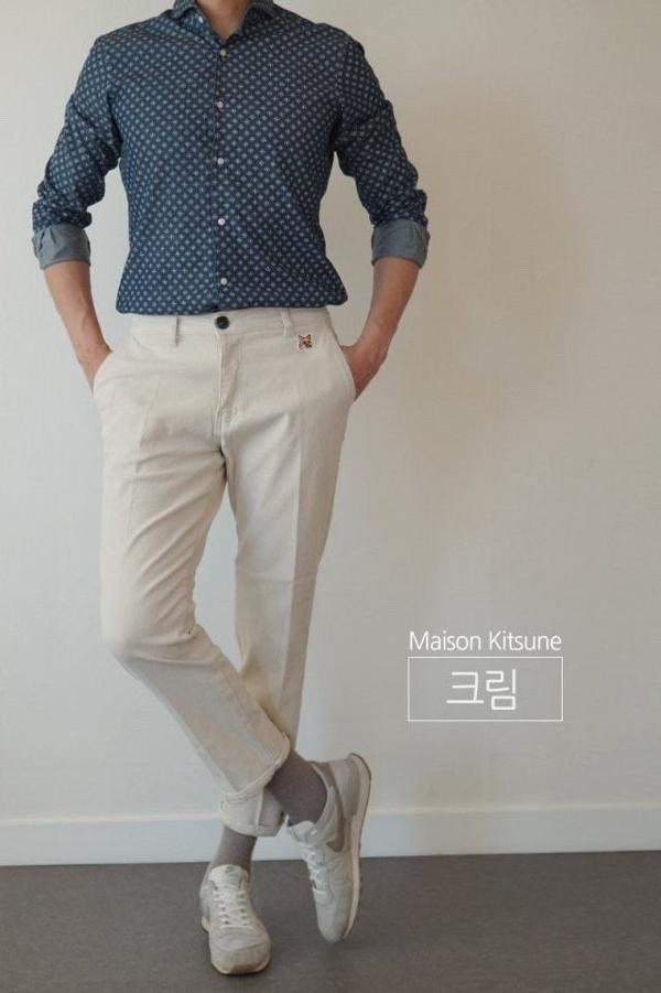 메* 마르지엘라 기모 면스판 치노 팬츠