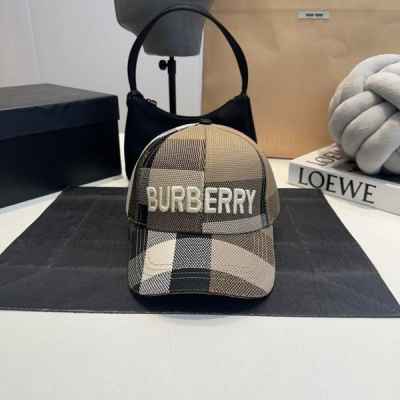 버** 로고 자수 체크 볼캡 수입