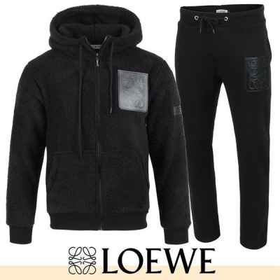 로** 가죽 로고 양털 셋업 기모 원단