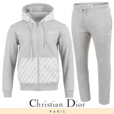 디* 오블리크 배색 후드 집업 셋업 기모 원단